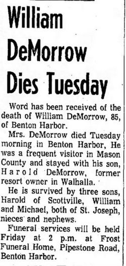 DeMorrow Resort (De Morrows Modern Housekeeping Cottages) - Mar 8 1972 Former Owner Passes Away (newer photo)